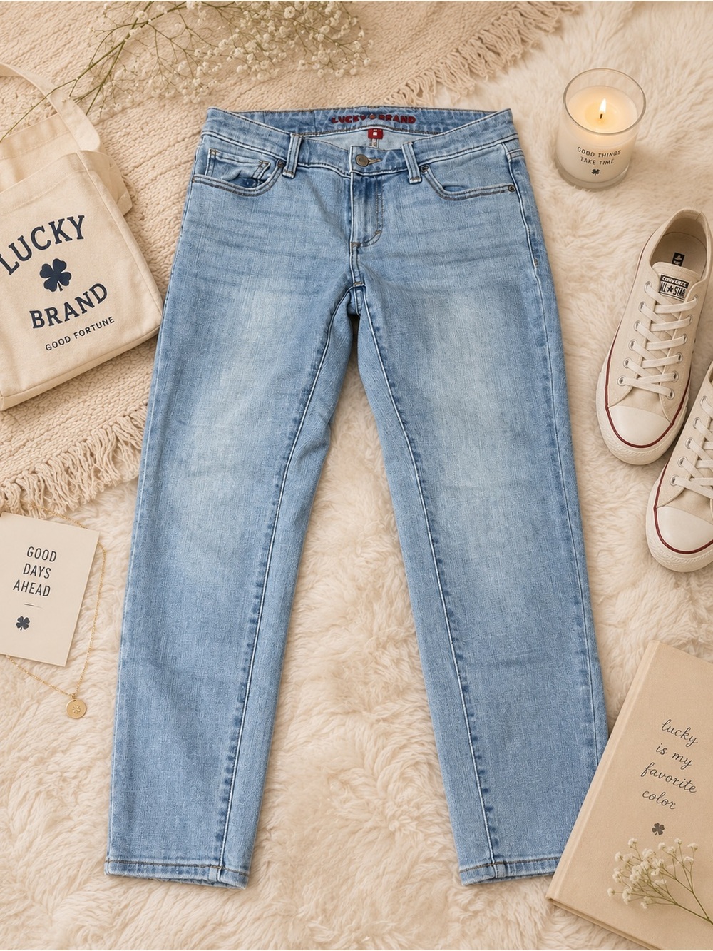 Lucky Brand Women's Skinny Jeans — Light Wash Blue size 6/28